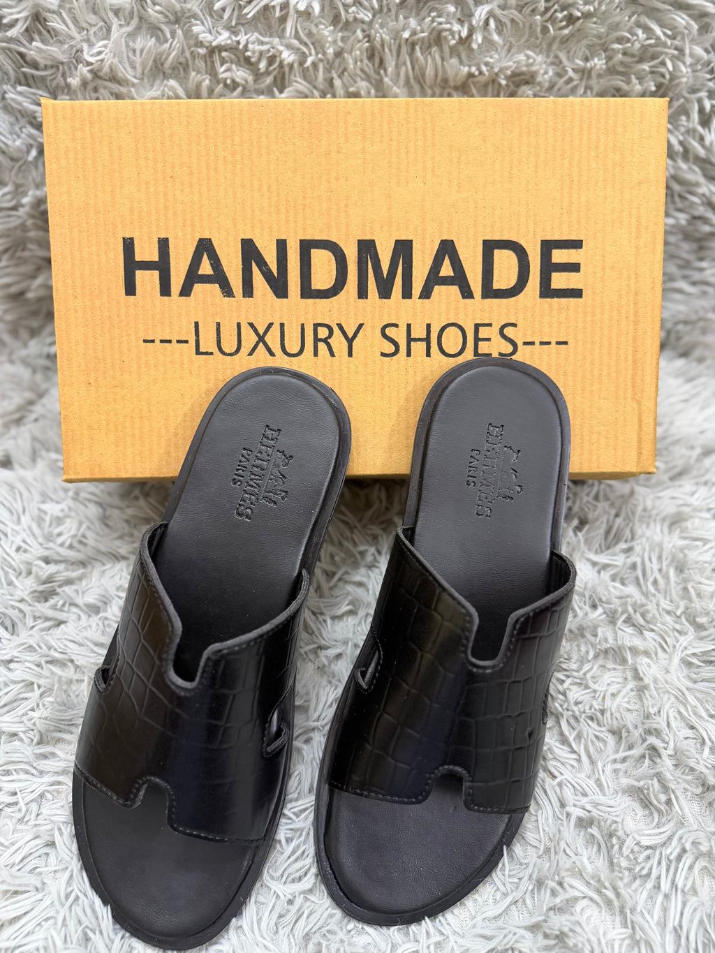 HandMade HERMES Slipper For Men